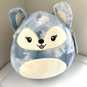 Faldette Blue Tie Dye Fox Squishmallow 12” Squish Squishmallows NEW With tags